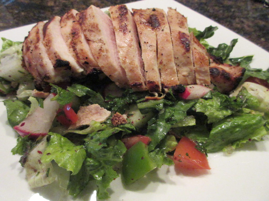 Julie's Mediterranean Salad with Grilled Chicken